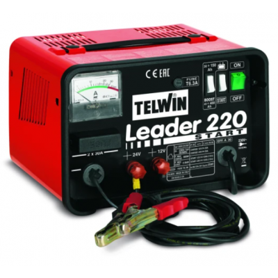 Telwin batteriladdare med startassistans 12 24 Leader 220