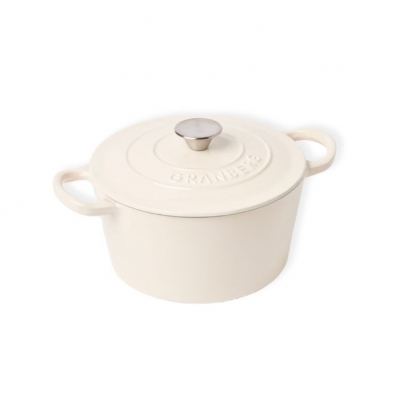Gjutjaernsgryta Granberg rund 4L Cream