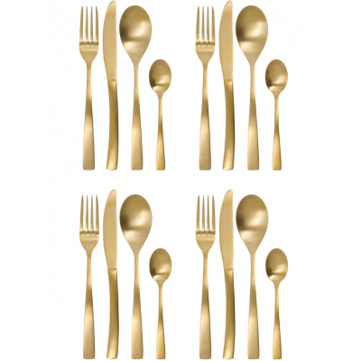 House doctor Golden bestickset 16 delar