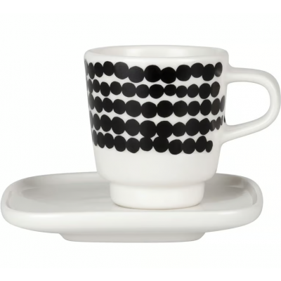 Marimekko Siirtolapuutarha espressokopp med fat