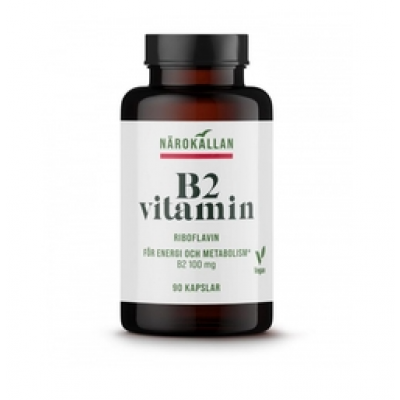 Naerokaellan B2 Riboflavin 100 mg 90 kapslar
