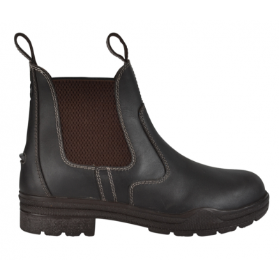 Ridsko hansbo sport jodhpurs laeder med stalhaetta brun