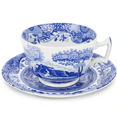 Spode Blue Italian Frukostkopp Fat