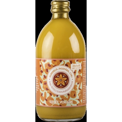Renée Voltaire Raw Äppelcidervinägerdryck Gurkmeja,Ingefära & Chili 500 ml