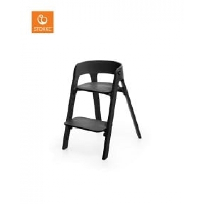 Stokke Steps Matstol (Svart björk/Svart)