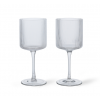 Ferm Living Vinglas Vitt Ripple 2 P Klar