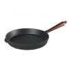 Skeppshult Grillpanna Gjutjaern 28 cm Traehandtag