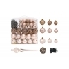 Be Basic Julgranskulor 120 st med spira och 300 LED roséguld