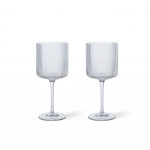 Ferm Living Roedvinsglas Ripple