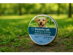 Produktguide testar Seresto vet. halsband för hund över 8 kg